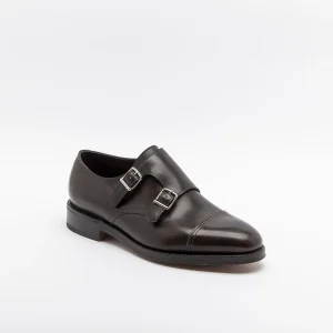 Doppia fibbia John Lobb William in pelle marrone (Fitting E)