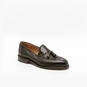 Mocassino con nappine Tricker's Elton in pelle marrone