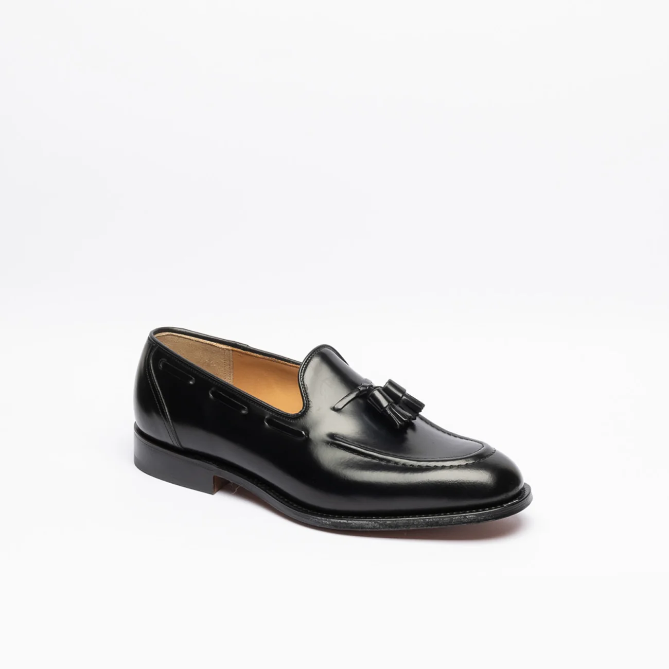 Mocassino con nappine Church's Kingsley 2 in pelle spazzolata nera - immagine 2
