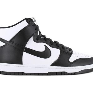 Nike Dunk High Retro - Herren Schuhe Leder Weiß-Schwarz DD1399-105
