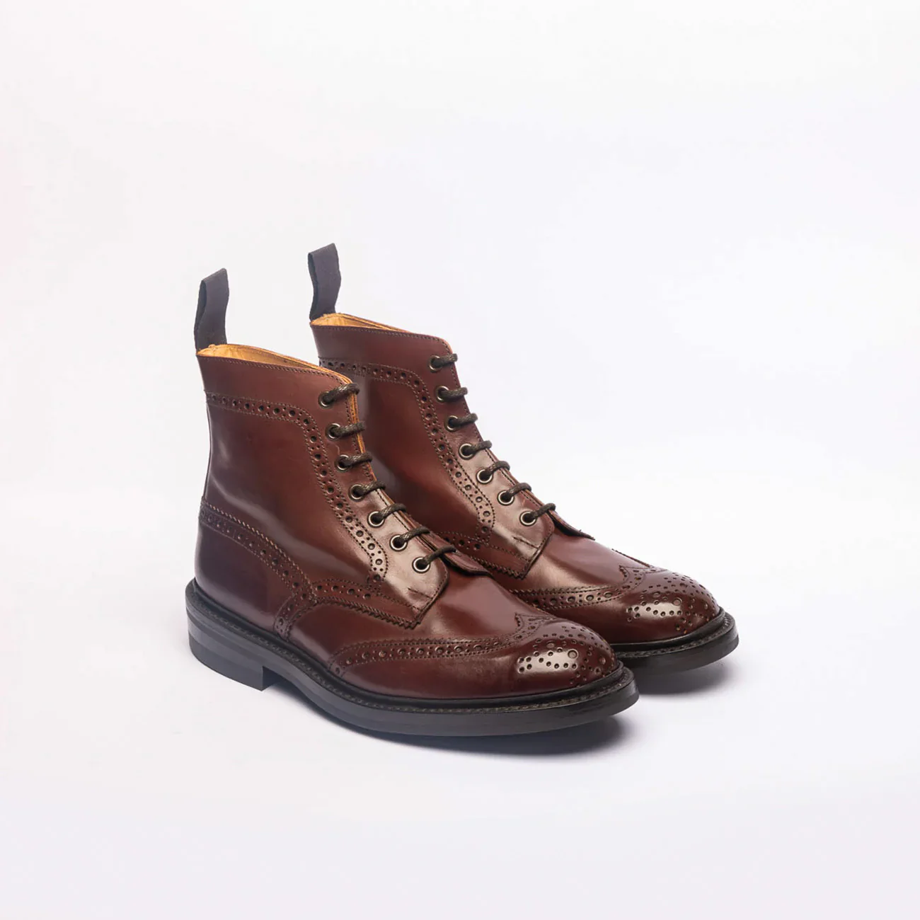 Stivale derby Tricker's Stow in pelle bordeaux - immagine 3